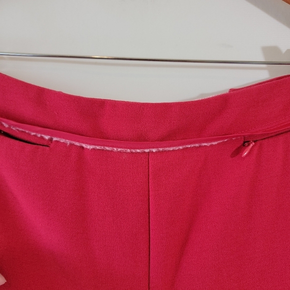 SAG HARBOR Women's Red Dress Pants Size 14 Side Zip Straight Leg Office Career - Picture 5 of 12